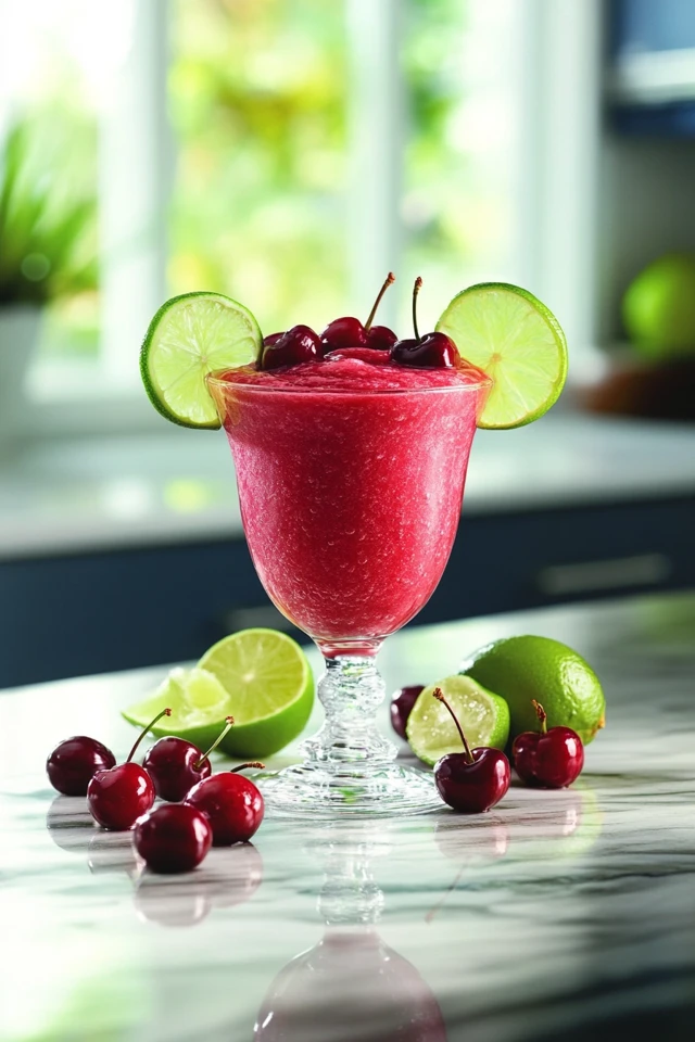 Cherry Lime Protein Shake: Sweet, Tangy, and Energizing