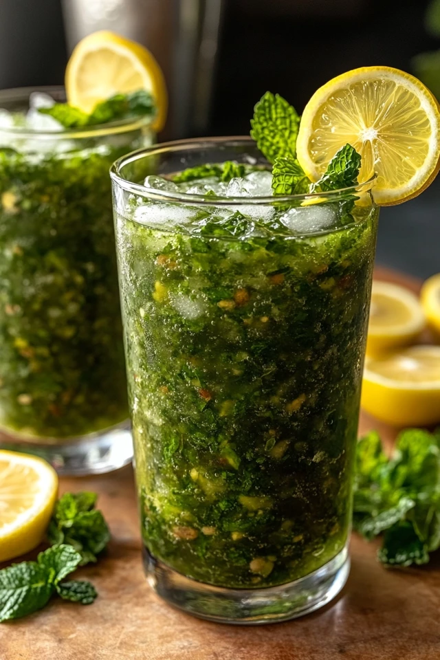 Lemon Mint Slushie: Perfect for Refreshing Hydration