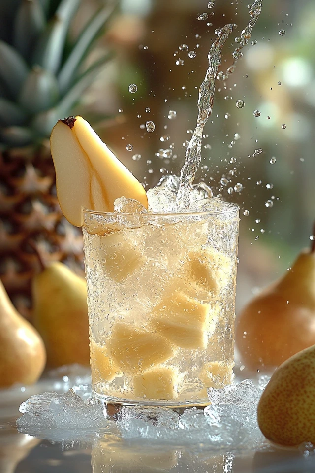 Pineapple Pear Infused Water: Sweet and Refreshing