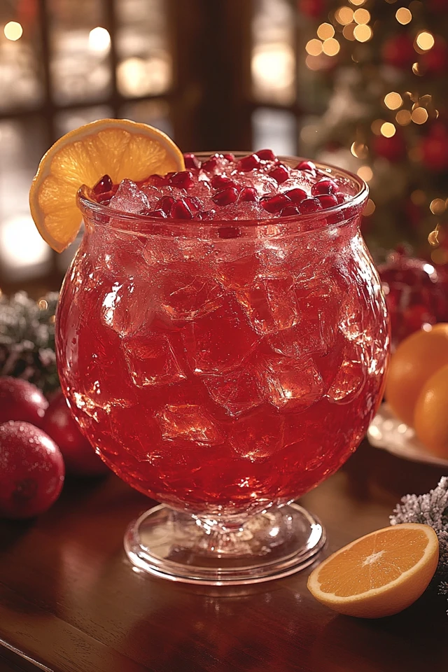 Pomegranate Vodka Punch: A Tart, Sweet Holiday Punch