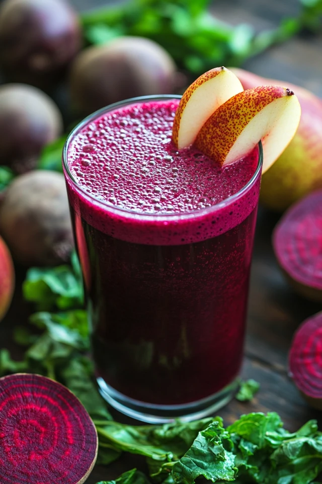 Pear Beetroot Juice: A Sweet, Earthy Power Drink