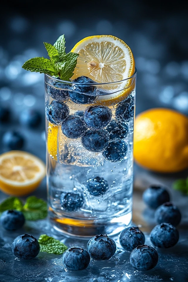 Lemon Blueberry Mint Infused Water: A Refreshing, Sweet Hydration