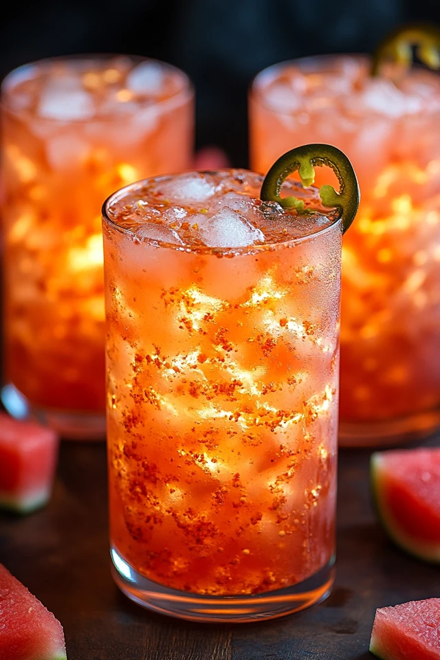 Watermelon Jalapeño Smash: Sweet Heat in a Glass