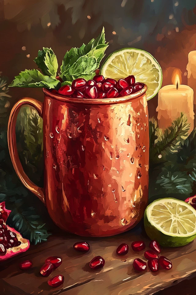 Pomegranate Ginger Mule: A Holiday Favorite