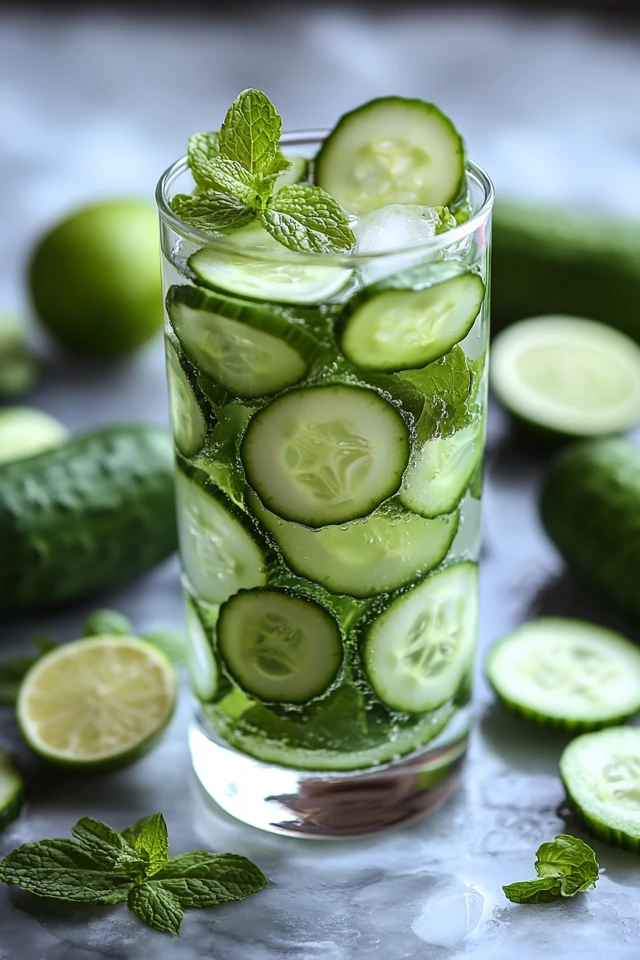 Cucumber Lime Mint Infused Water: A Cool, Zesty Hydration