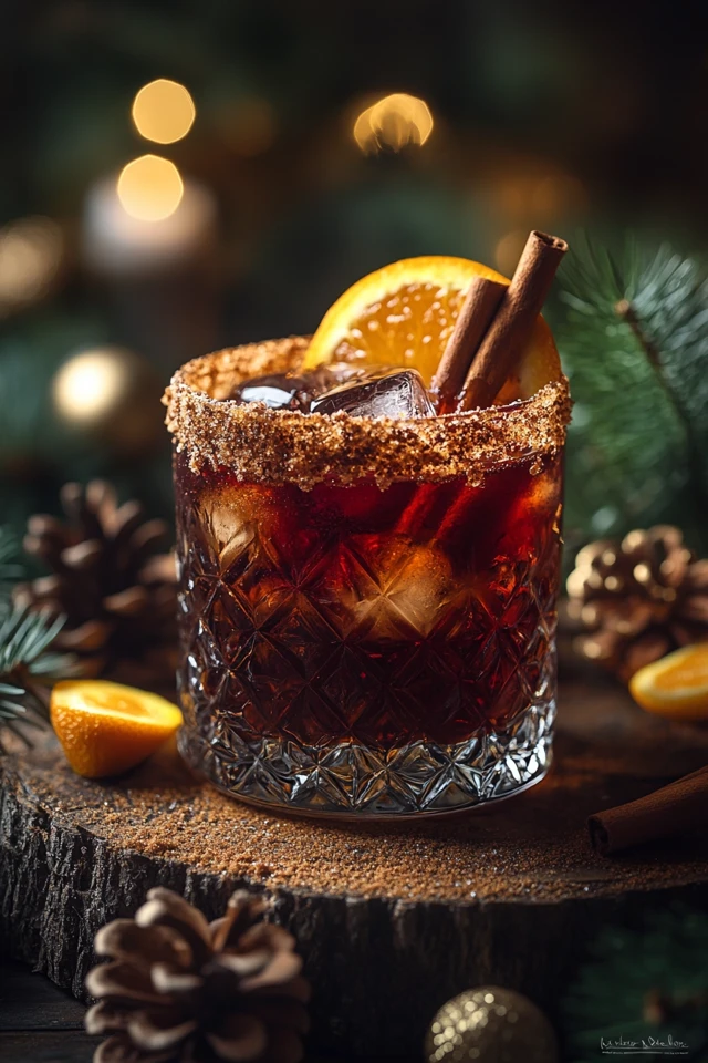 Orange Cinnamon Whiskey Sour: A Winter Spice Cocktail
