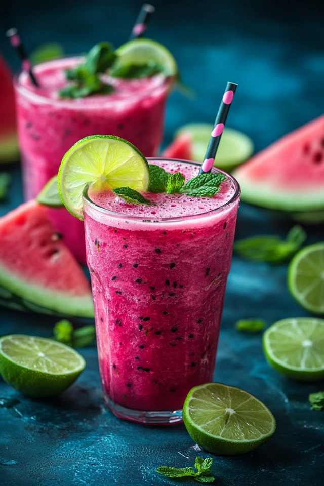 Watermelon Mint Lime Juice: A Fresh, Sweet, and Cool Blend