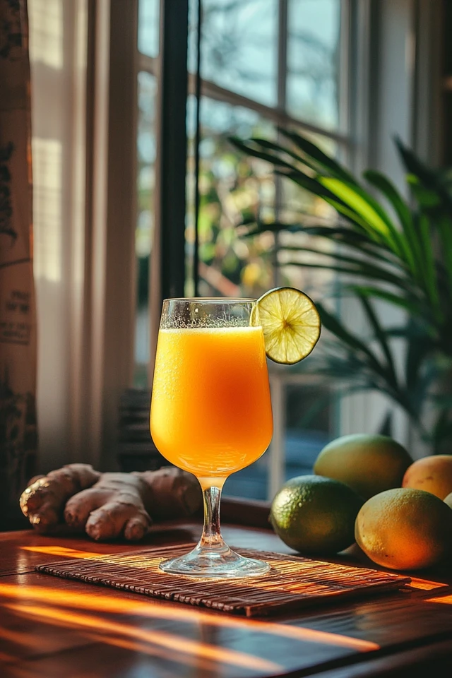 Mango Lime Ginger Juice: A Spicy, Sweet Tropical Fusion