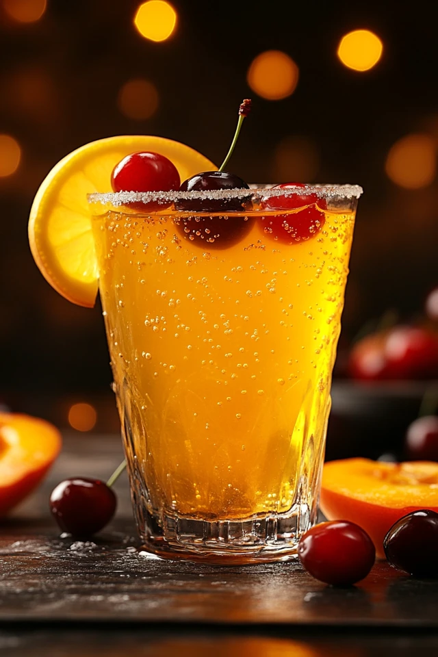 Cherry Peach Lemonade: Sweet and Refreshing