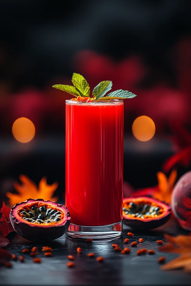 Passionfruit Mint Lemonade: Vibrant and Refreshing
