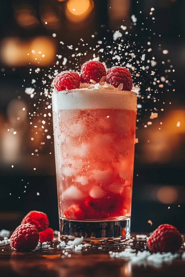 Raspberry Coconut Cooler: A Creamy Berry Blend