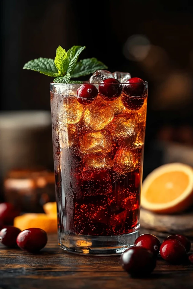 Cranberry Orange Mint Spritzer: A Festive Holiday Favorite