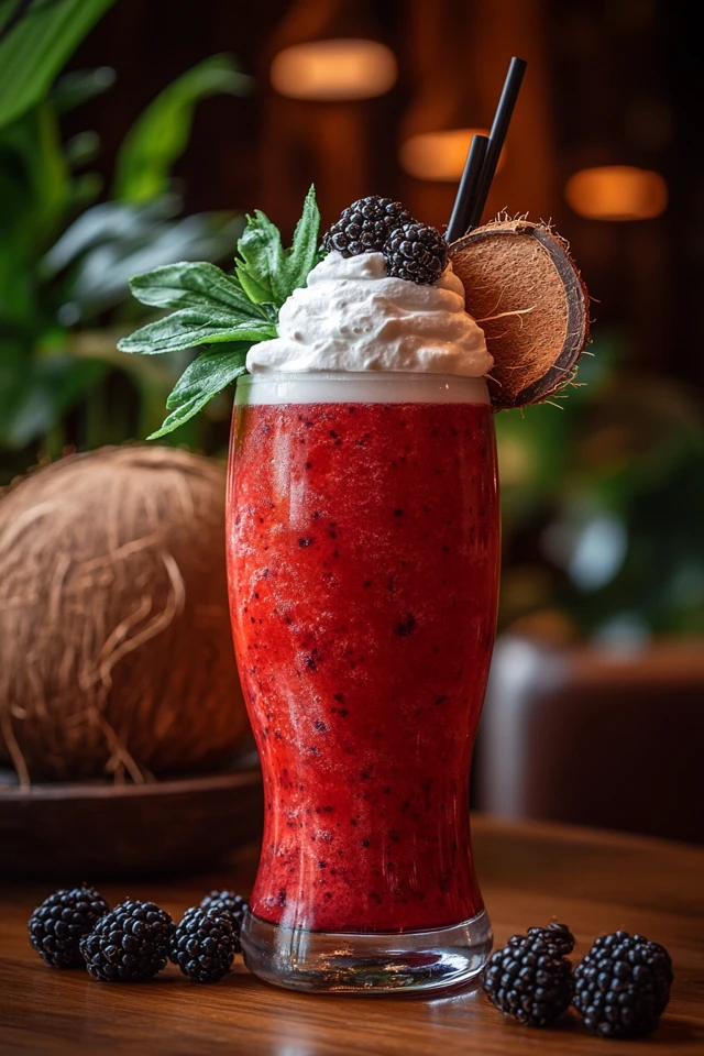 Blackberry Coconut Cream Soda: A Sweet Tropical Indulgence