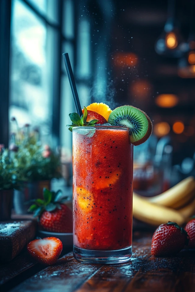 Strawberry Kiwi Banana Smoothie: A Fruity Power Blend