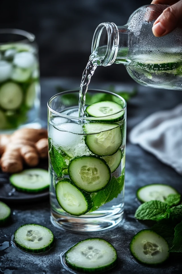 Ginger Cucumber Infused Water: Spicy, Refreshing, and Hydrating