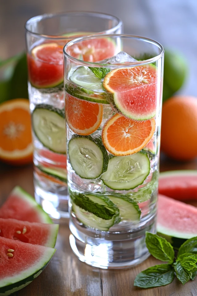 Orange Watermelon Infused Water: Sweet, Refreshing, and Hydrating