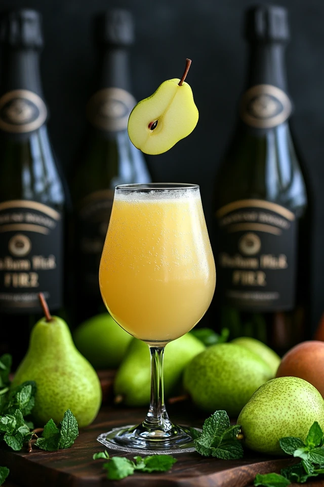 Pear Brandy Fizz: A Fruity and Effervescent Cocktail
