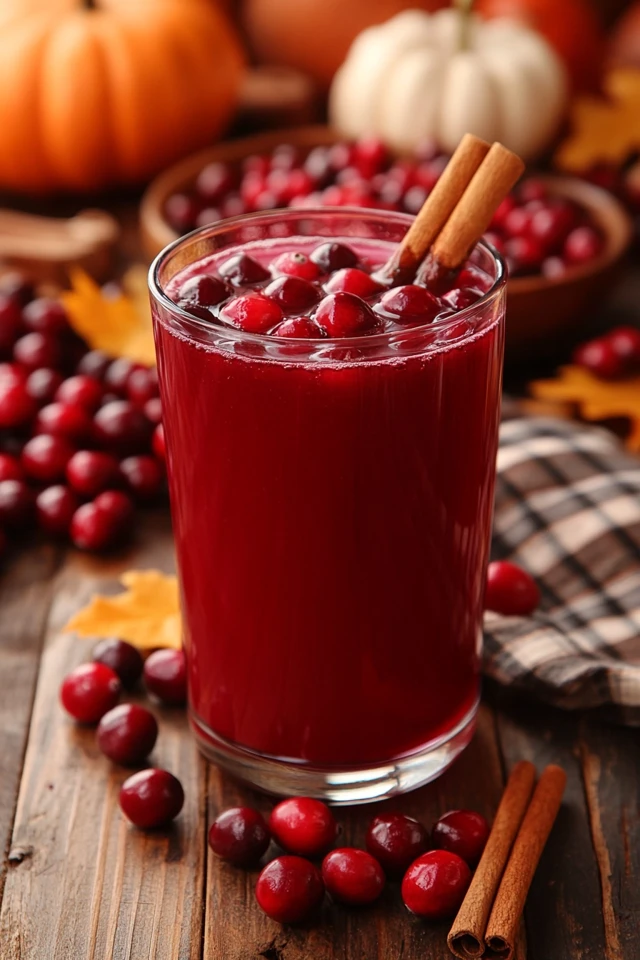 Spiced Rum Cranberry Punch: A Sweet and Spicy Fall Drink
