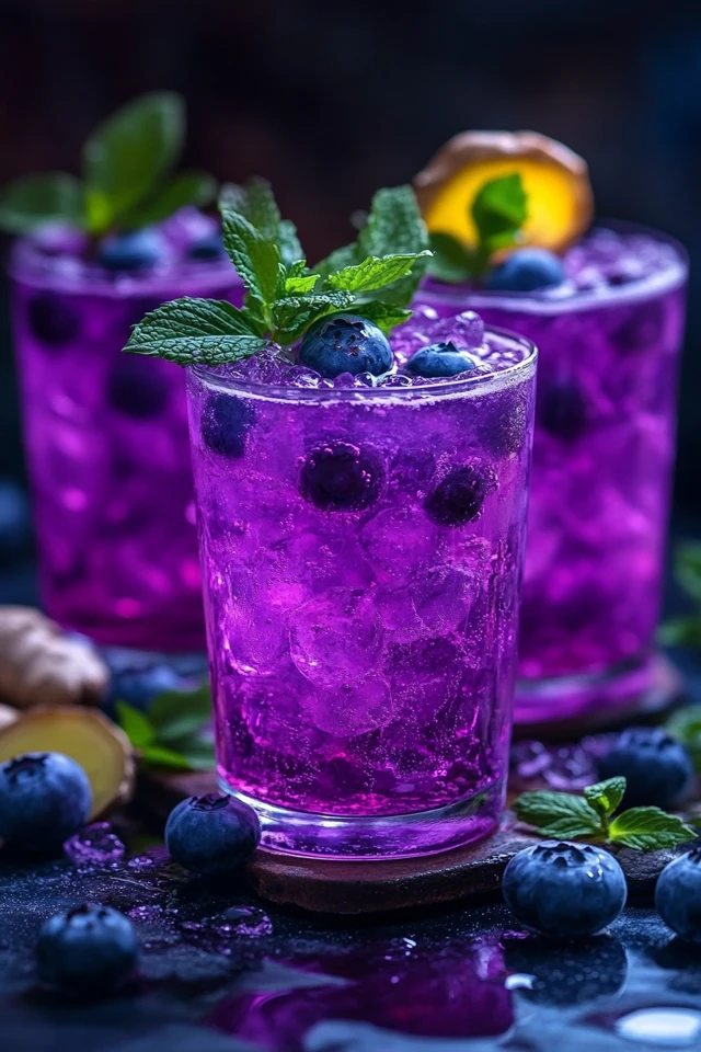 Blueberry Ginger Punch: A Sweet, Spicy Cocktail