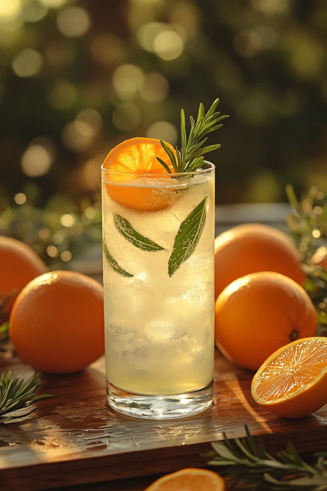 Tangerine Basil Cooler: Bright and Herbal Refreshment