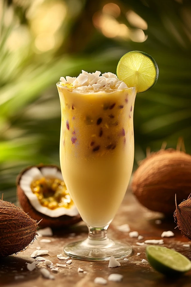 Passionfruit Coconut Daiquiri: Island Vibes in Every Sip