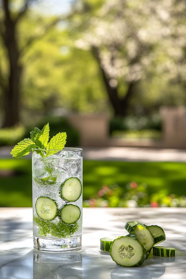 Mint Cucumber Gin Cooler: Light and Herbal