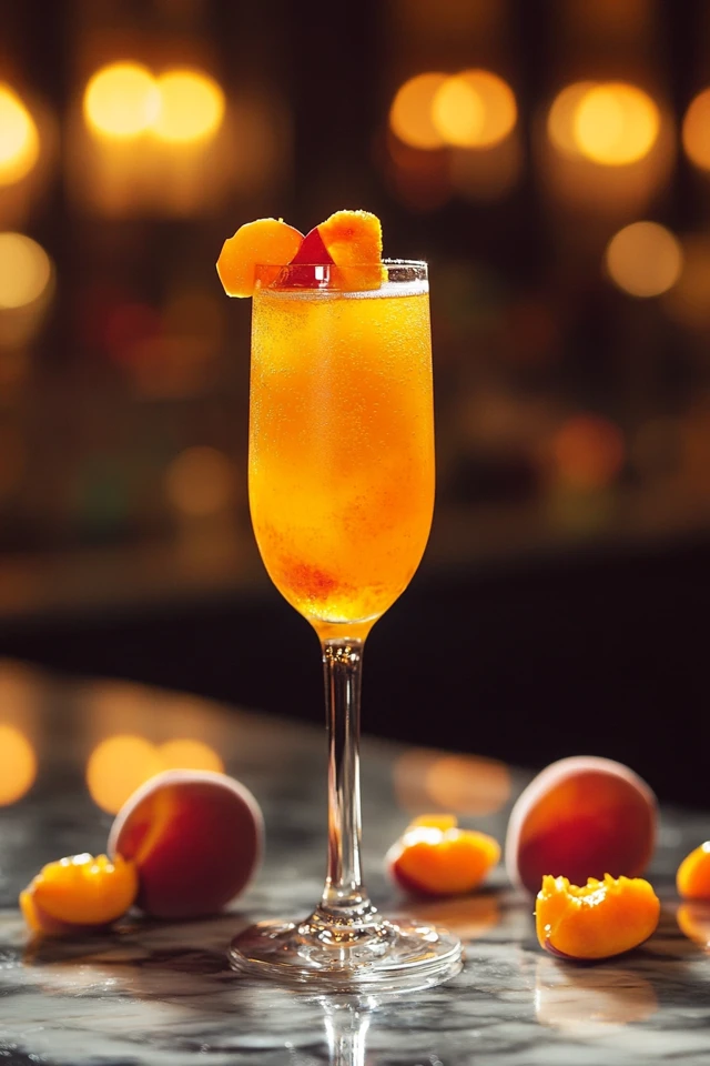 Peach Mango Bellini: A Double Dose of Sweetness