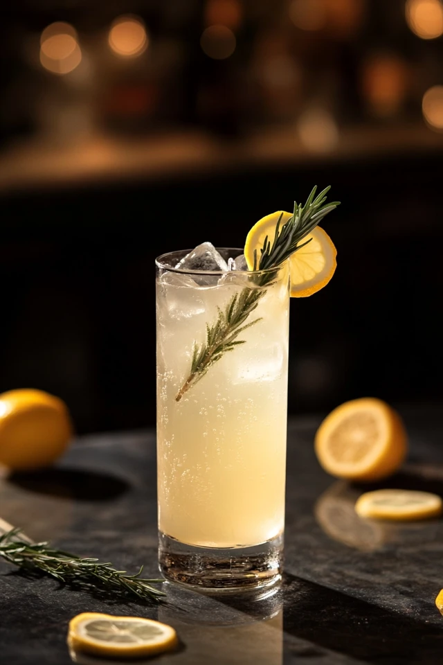 Lemon Rosemary Spritz: Subtle Herbal Citrus