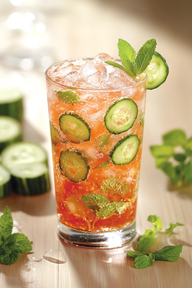 Watermelon Cucumber Mojito: Light and Hydrating