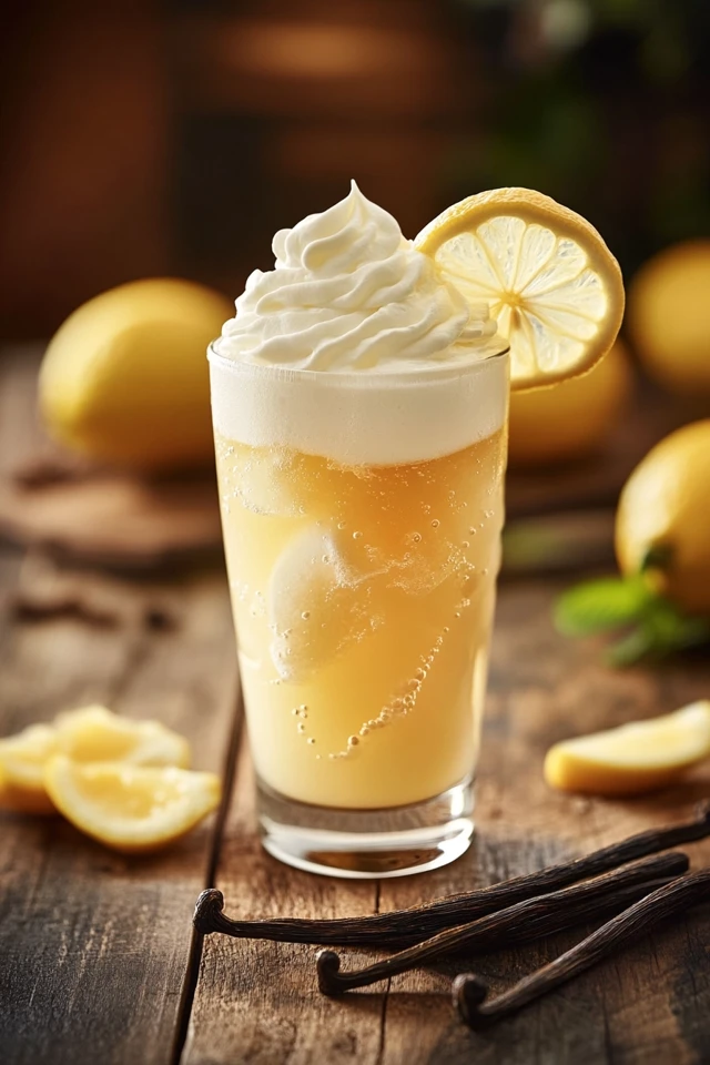 Lemon Vanilla Cream Soda: Sweet and Refreshing