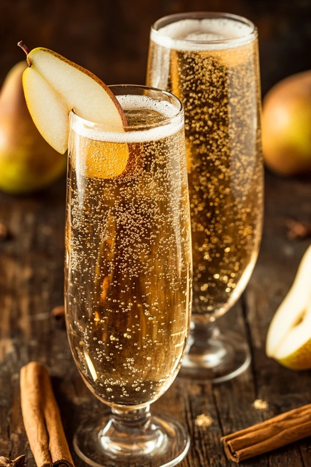 Spiced Pear Ginger Sparkler: A Seasonal Treat