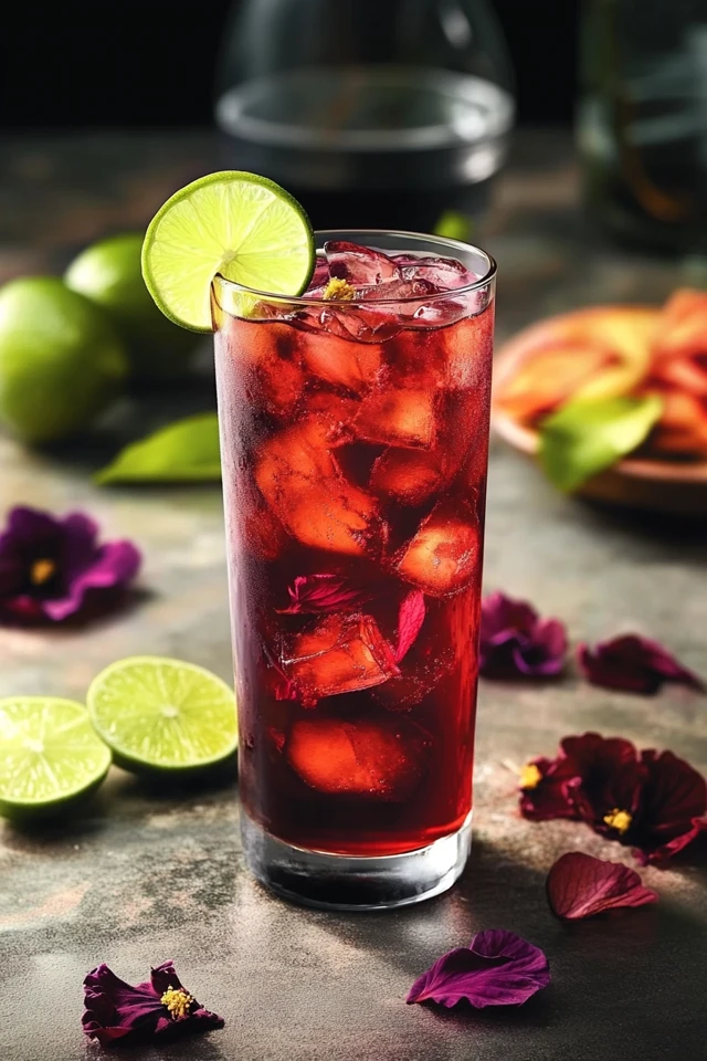 Hibiscus Lime Iced Tea: A Floral Citrus Fusion