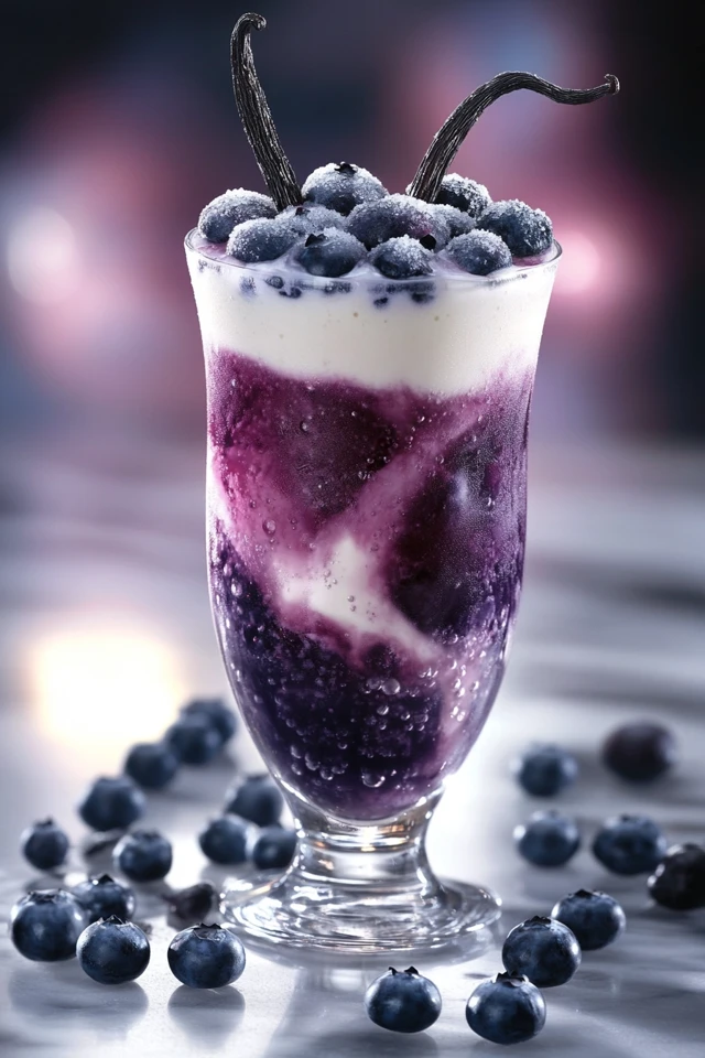 Blueberry Vanilla Fizz: A Light Indulgence
