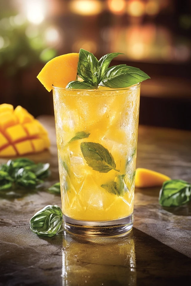 Mango Basil Lemonade: A Vibrant Herbal Drink