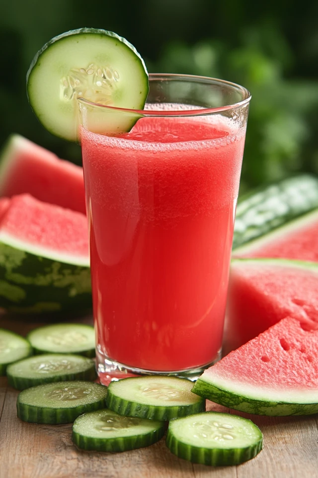 Watermelon Cucumber Lemonade: Hydrating and Bright