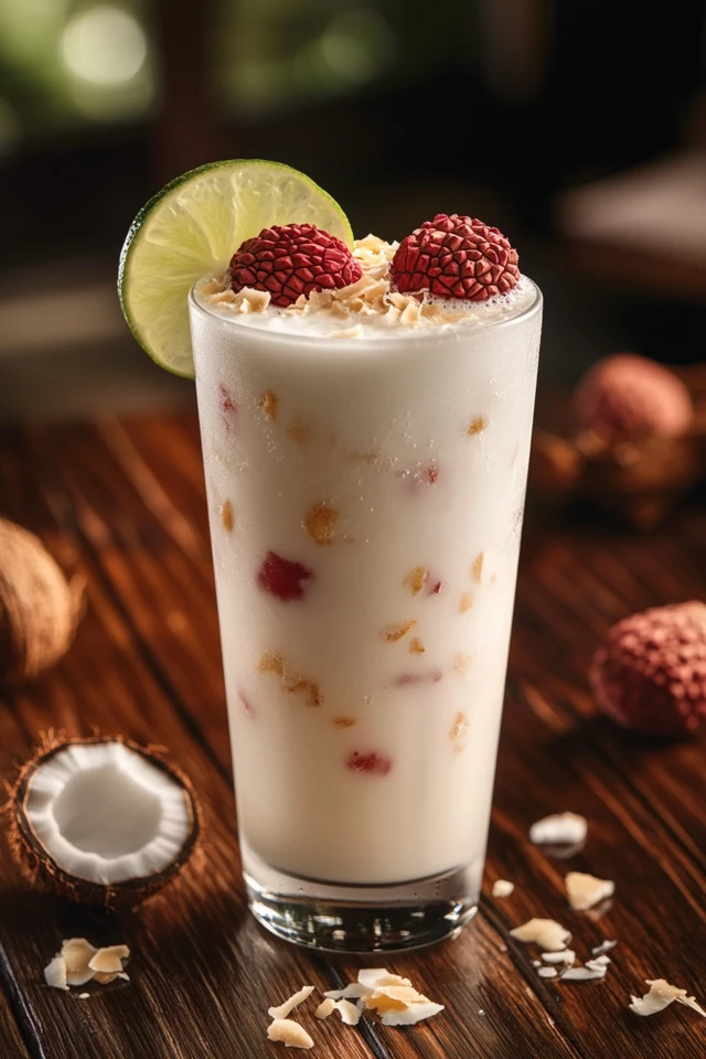 Lychee Coconut Spritzer: A Sweet Tropical Escape