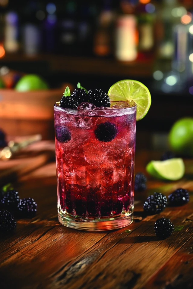Blackberry Lime Sparkler: Bold and Refreshing