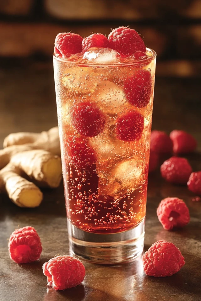 Raspberry Ginger Spritz: A Sophisticated Non-Alcoholic Option