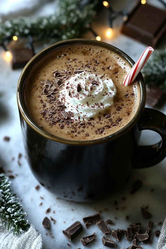 Hot Chocolate with Peppermint Schnapps: A Boozy Holiday Treat