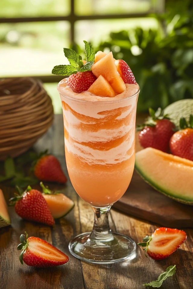 Strawberry Cantaloupe Protein Shake: Sweet, Tropical, and Nutritious
