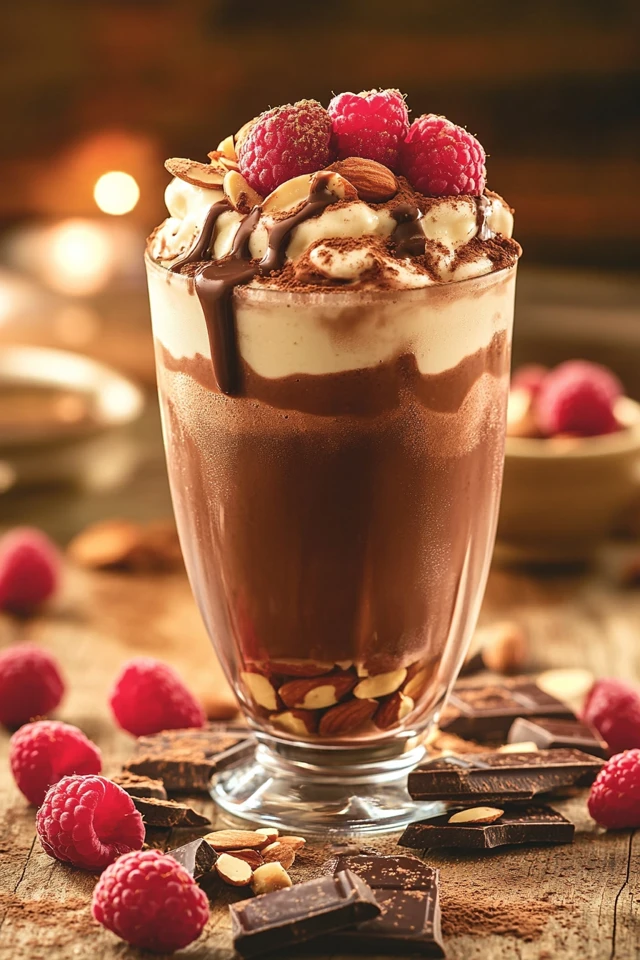 Chocolate Raspberry Almond Protein Shake: Nutty, Decadent, and Healthy