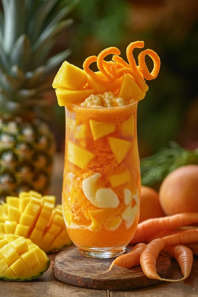 Carrot Pineapple Mango Protein Shake: A Sweet, Vibrant Boost