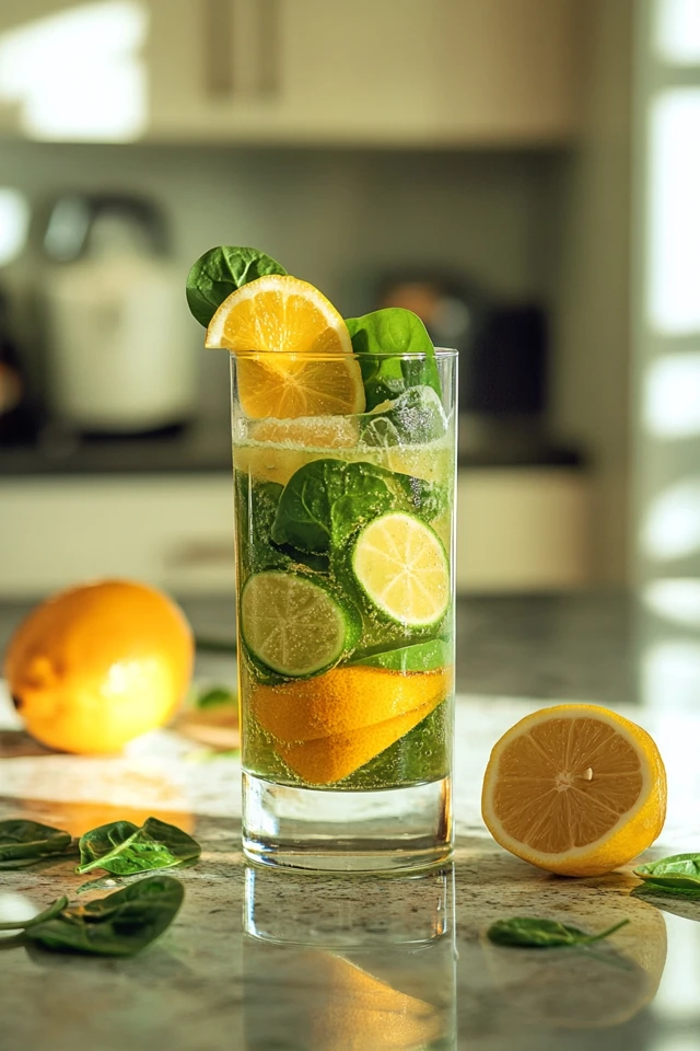 Green Citrus Protein Shake: Lemon, Lime, and Spinach Goodness