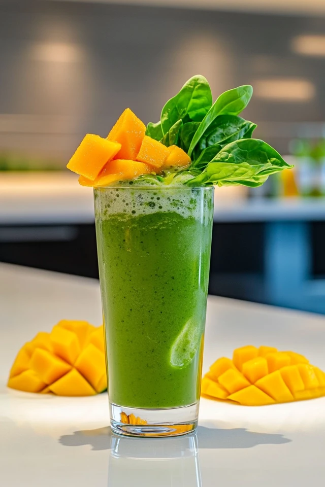 Spinach Mango Protein Shake: Energizing, Sweet, and Green