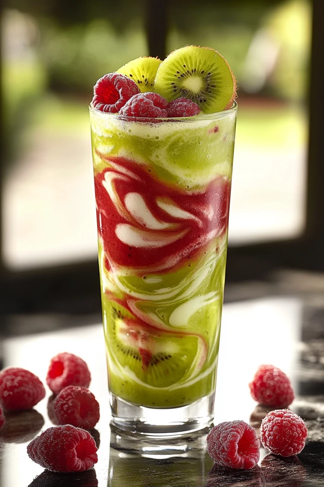 Kiwi Raspberry Protein Smoothie: A Tart, Sweet Fusion