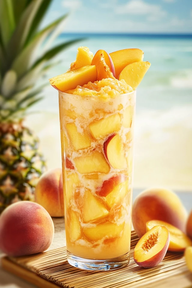Pineapple Peach Protein Shake: Sweet, Tropical, and Energizing