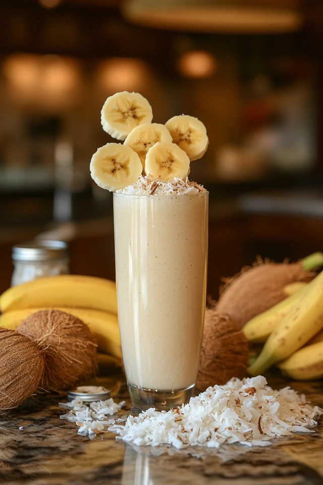 Banana Coconut Protein Shake: Sweet, Creamy, and Energizing