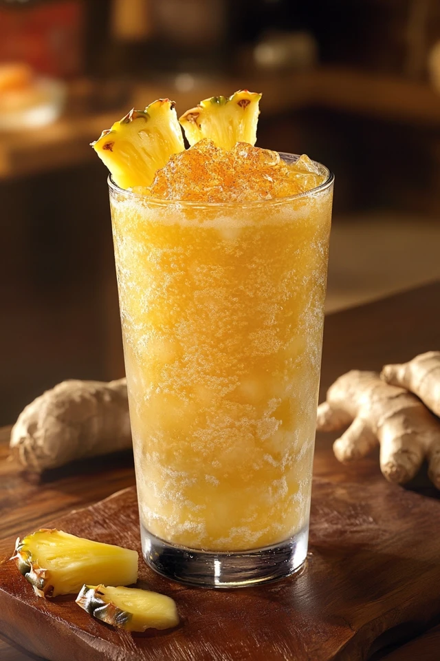 Pineapple Ginger Protein Smoothie: Sweet, Spicy, and Refreshing