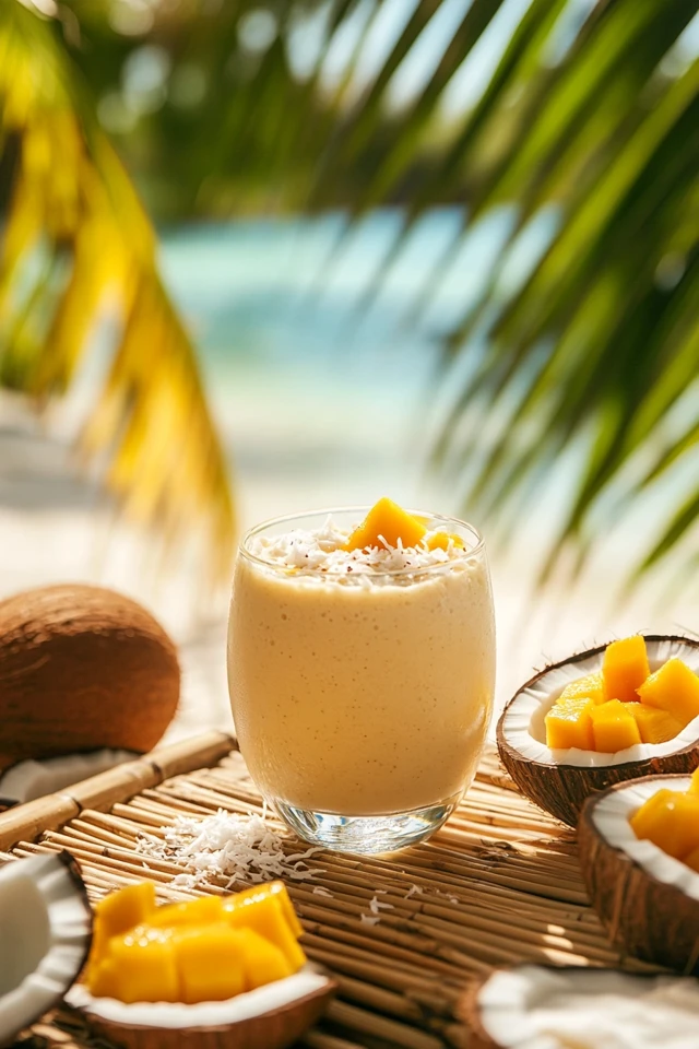 Mango Coconut Protein Smoothie: Creamy, Tropical, and Energizing