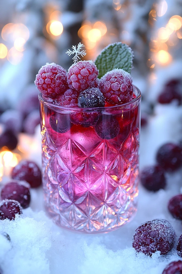 Frosted Berry Smoothie: A Wintery, Fruity Cold Drink
